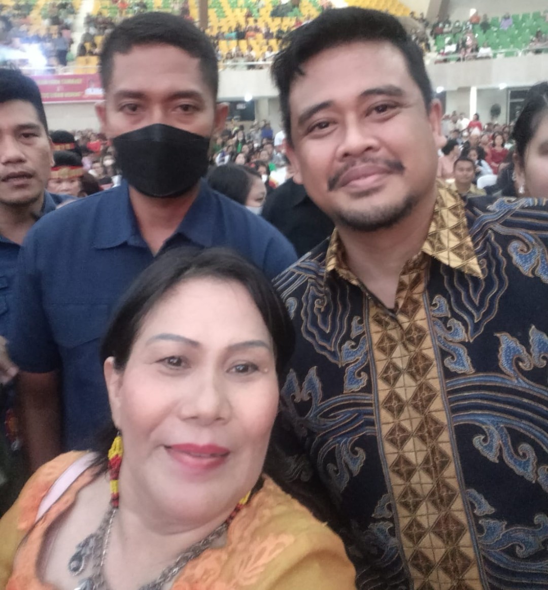 Ketua Bonansa GP Presiden 2024 Hadiri Perayaan Natal Oikumene Kota Medan