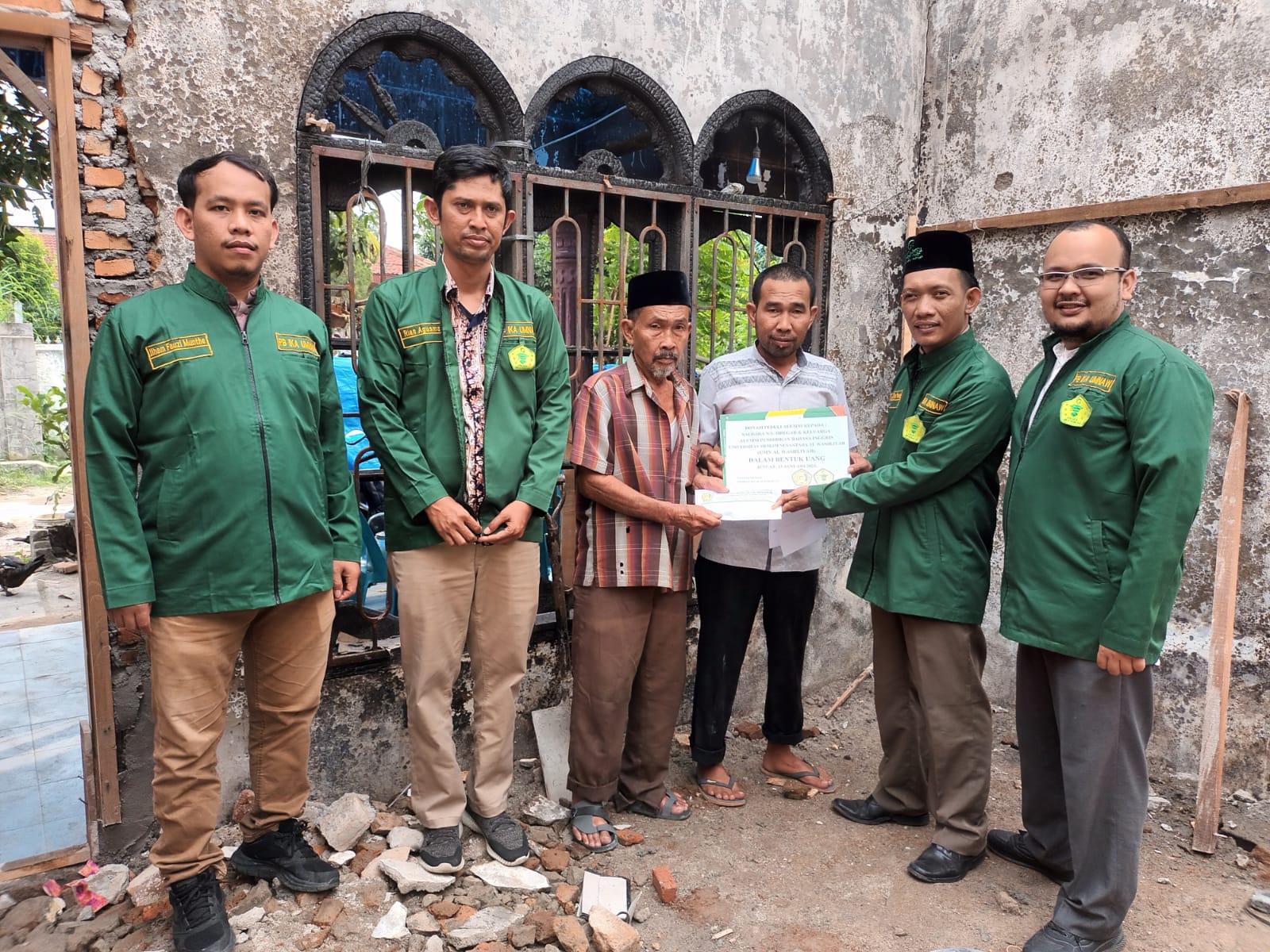 PB IKA UMN AL WASHLIYAH Lakukan Aksi "Donasi Peduli Alumni" Korban Kebakaran