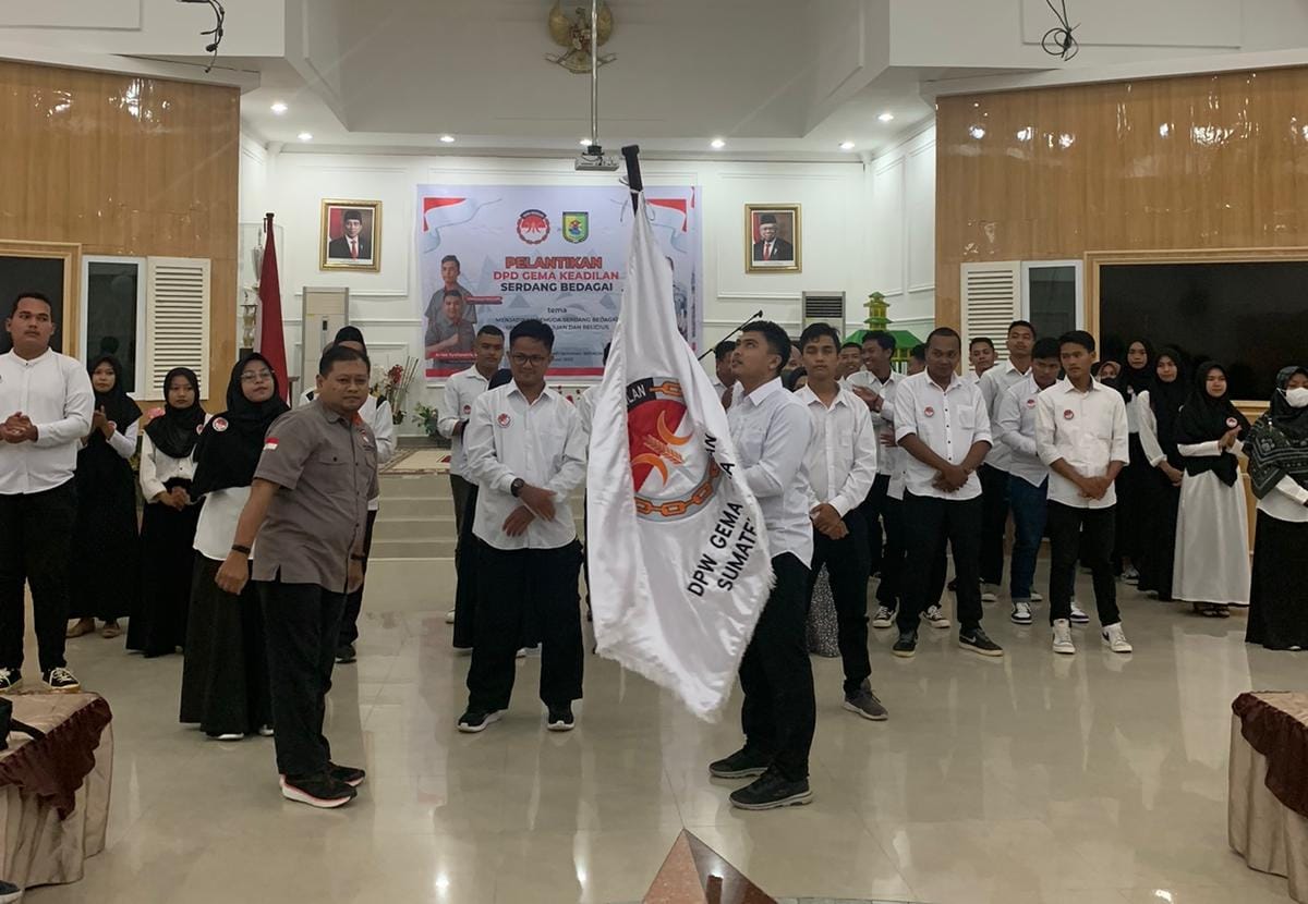 Arian Syahputra Resmi Dilantik Menjadi Ketua DPD Gema Keadilan Serdang Bedagai Periode 2023 - 2028