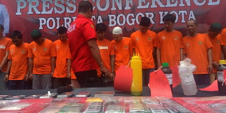 Satnarkoba Polresta Bogor Kota Sikat Belasan Pelaku Narkoba