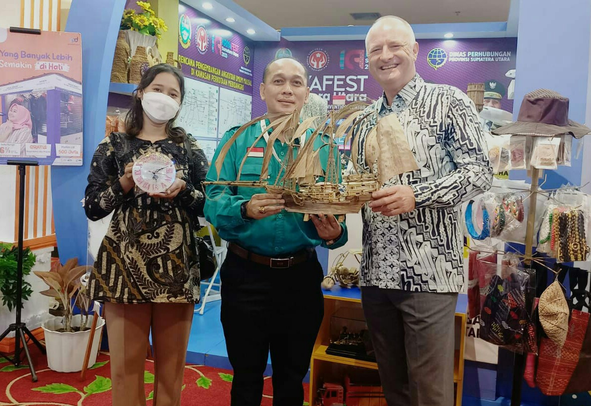 DPW UKM IKM Nusantara Sumut Buka Stan, Ramaikan Kriya Fest Sumut 2023