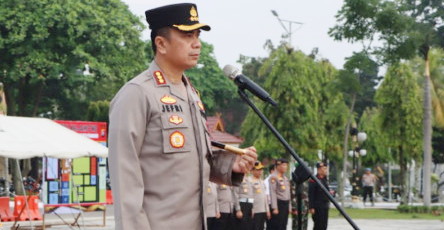 Satbrimob Polda Riau Patroli Bersama, Dansat; Sebagai Upaya Preventif Terhadap Munculnya Gangguan Kamtibmas