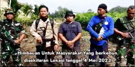 Warga Siak Dimangsa Harimau, Bhabinkamtibmas Kampung Rempak Minta Share Video Himbauan dengan Bijak