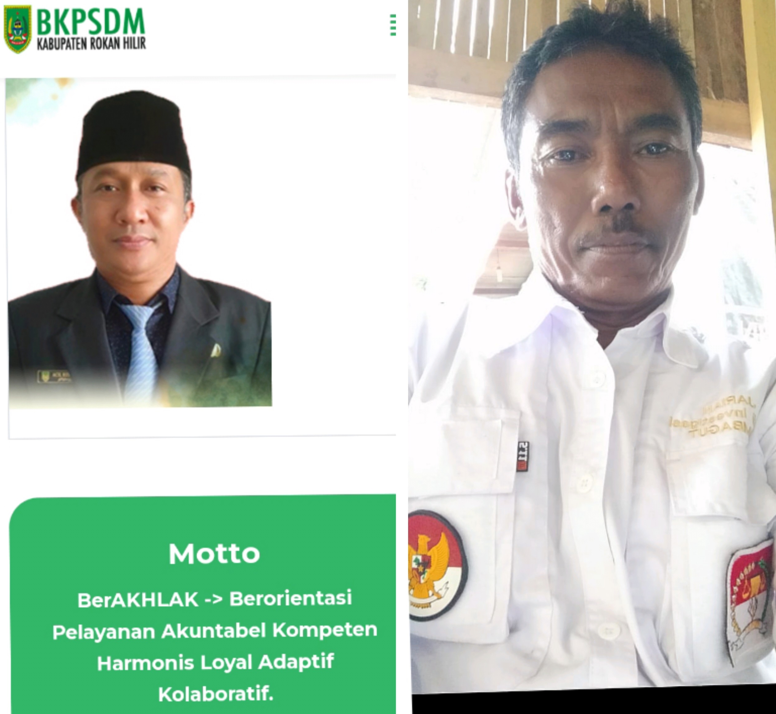 Nikah Sirih Oknum PNS ! Kepala BKPSDM Rohil Milih Bungkam . Kata Jariyan Gak Paham Aturan PNS Nih