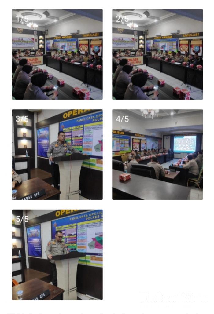 Polres Resor Inhu Gelar Latihan Pra Operasi Patuh Lancang Kuning 2023