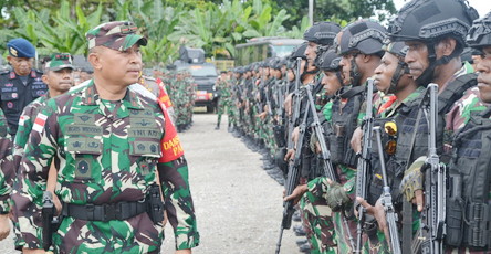 Apel Gelar Pasukan PAM VVIP Wakil Presiden RI Dihadiri Dandim 1710/Mimika