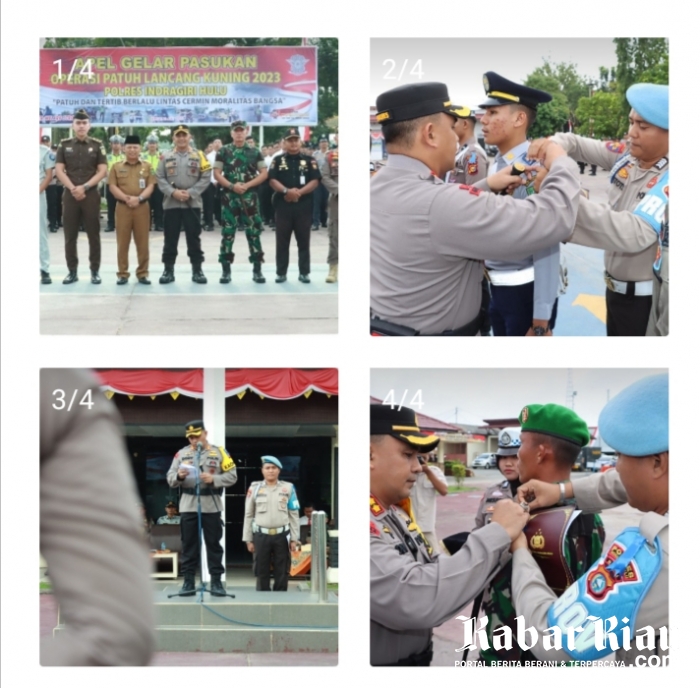 Polres Indragiri Hulu Melaksanakan Apel Gelar Pasukan Ops Patuh LK 2023