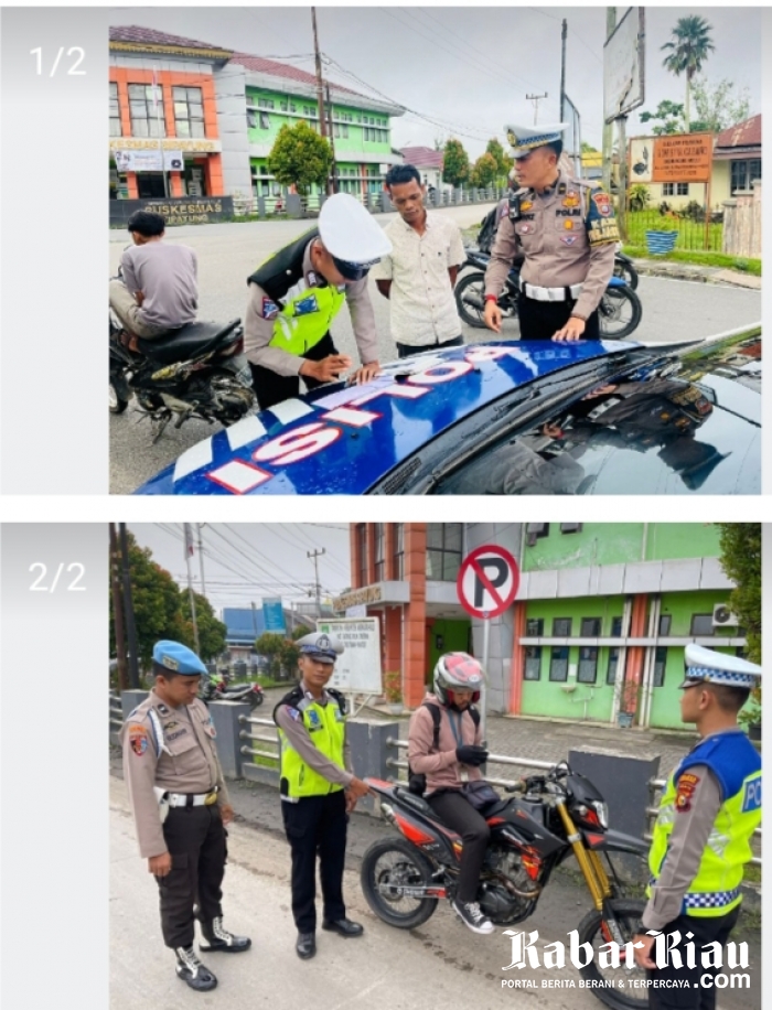 Operasi Patuh LK Polres Inhu Tindak Ratusan Kendaraan