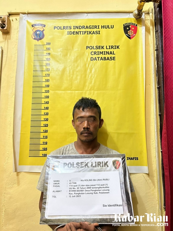 Sopir Truk Kedapatan Bawa 2 Paket Sabu Di Jalan Lintas Timur Inhu