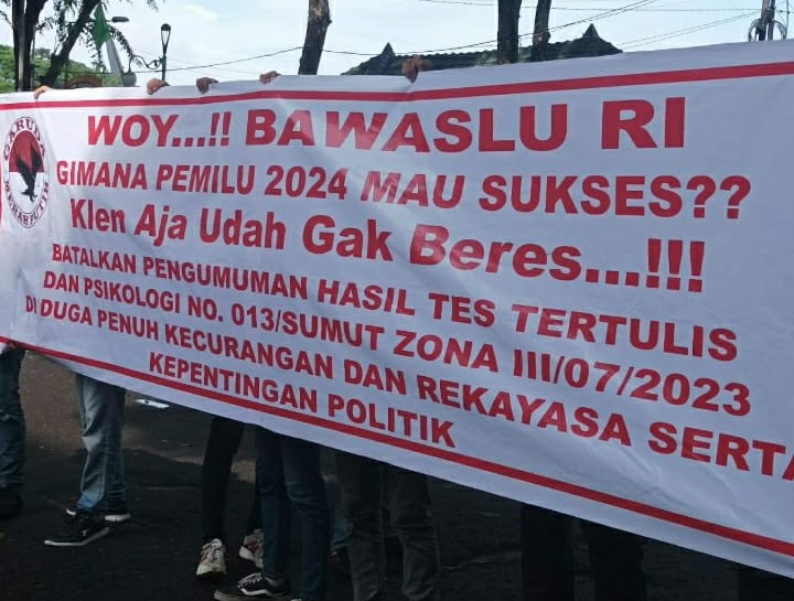 GMPC Kembali Datangi BAWASLU Sumut Minta Batalkan Rekruitmen Di Duga Ada Permainan Dan Cacat Administrasi