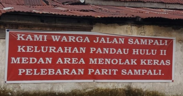 Warga Pandau Hulu II Kecamatan Medan Area "Melawan" Dari Spanduk Penolakan, RDP Di DPRD Medan, Hingga "Usir" Alat Berat