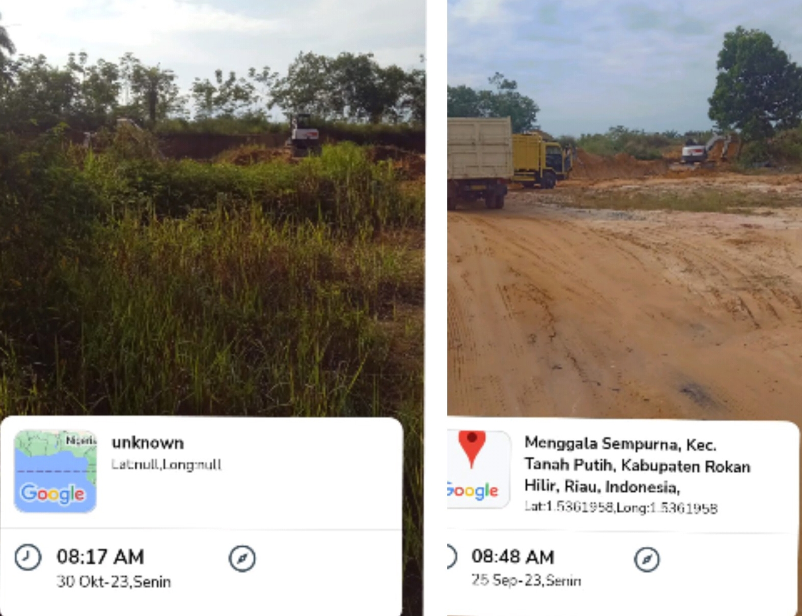 Polres Rohil Dinilai Tutup Mata Soal Galian Tanah Urug Diduga Ilegal Di Mengala KM 20 Rohil 