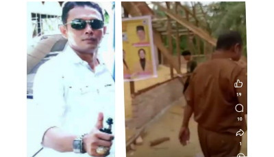 Seorang ASN PJ Penghulu Dukung Tim Pemenangan Caleg Keluarga Bupati Sintong "Dicela", Gempur; Pemdes dan BPKSDM Rohil Diduga Tak Paham UU