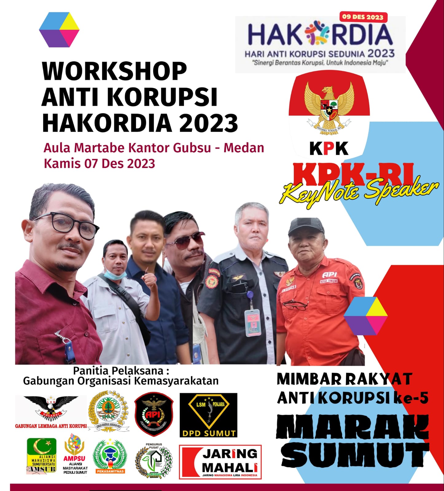 Presidum MARAK SUMUT Bersama KPK Untuk Work Shop HARKODIA 2023