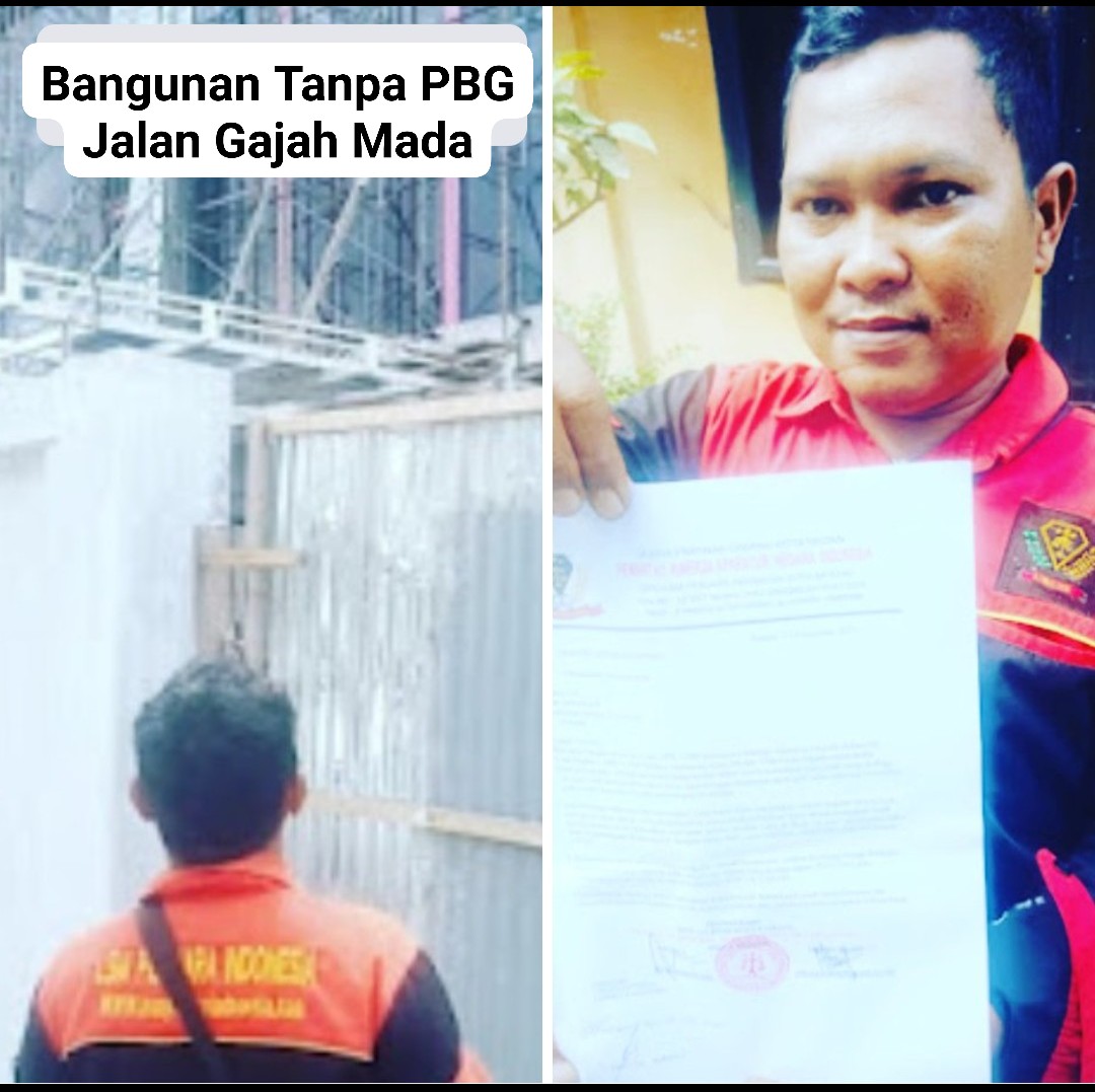 Bangunan di Jalan Gajah Mada Sudah Di SP Oleh Dinas PKPCKTR Namun Tak Di Bongkar, LSM PI Surati Walikota Medan
