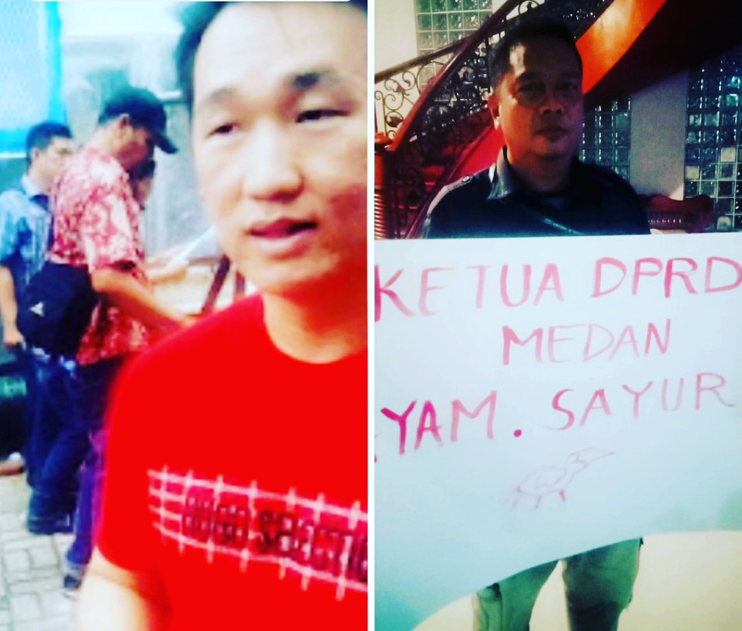 Di Duga Di Dekingi Ketua DPRD Medan, Wendi Photoin Wajah Wartawan Saat Meliput "Ketok Cantik" Satpol PP