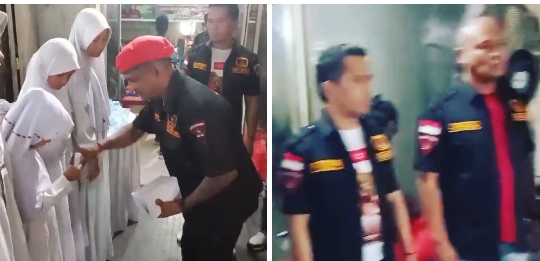 Frans Sanjaya Siahaan Ketua PAC GRIB Jaya Kecamatan Medan Sunggal Dalam Rangka Tasyakuran Bersama 150 Anak Yatim