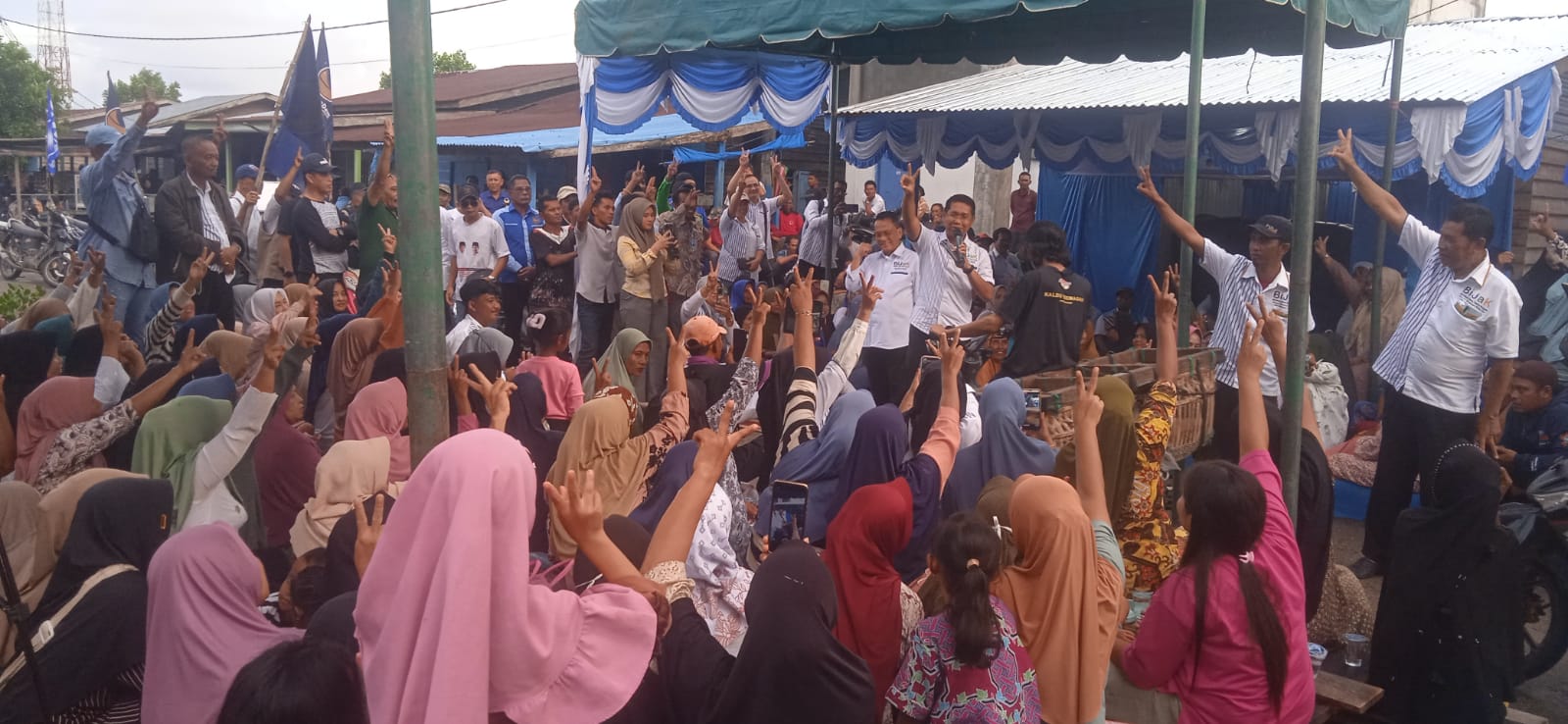 Teriakan Nomor Dua Menggema Dikota Terapung Panipahan! H. Nasir Ajak Masyarakat Siap Menangkan Paslon BIJAK