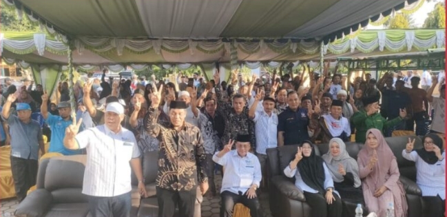 Paten..Ratusan Masyarakat Kepenghuluan Bagan Sinembah Raya Siap Menangkan Paslon BIJAK 