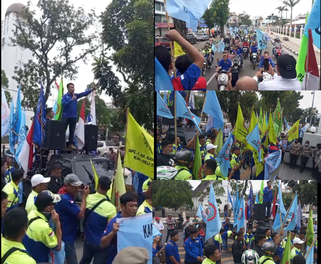 Geruduk Kantor Gubsu, DPD K SPSI AGN Sebut Malu Punya Pj Gubsu Tak Berpihak Pada Buruh