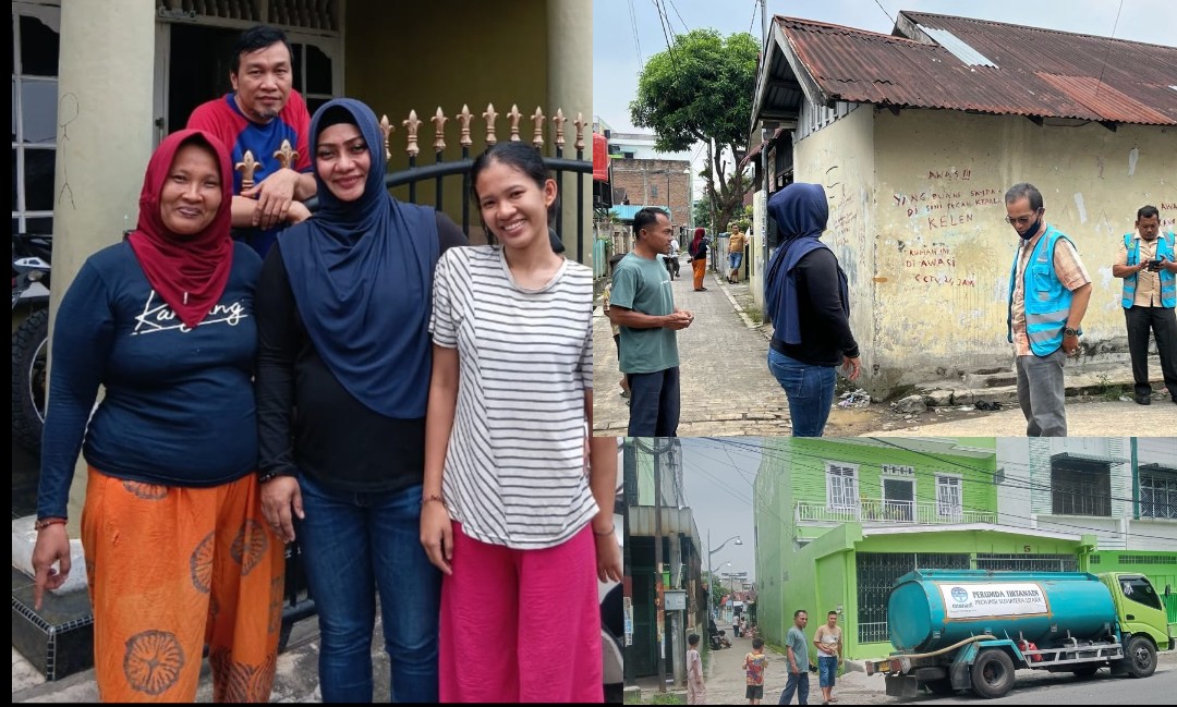 Kunjungi Warga, Lailatul Badri Anggota DPRD Medan Gercep Sahuti Aspirasi, Warga : Apresiasi Direktur PDAM Tirtanadi Provinsi Sumut