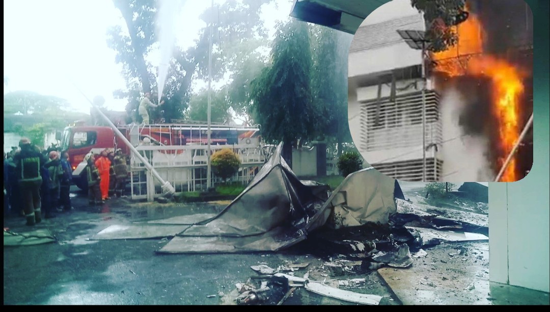 Si Jago Merah Melahap Sebagian Gedung Dinas Pendidikan Sumatera Utara, Wasnaker UPT 1 Diminta Periksa P2K3