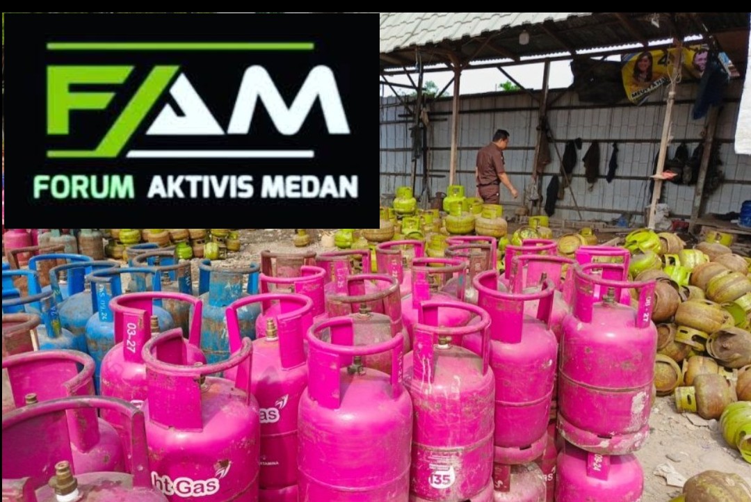 FAM Pertanyakan Khabar Raibnya Ribuan Tabung Gas 3 Kilogram Barbuk Penggerebekan Gudang Konversi Gas illegal Pasar V Marelan