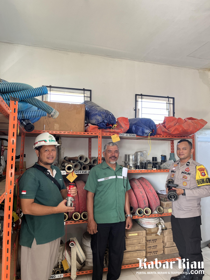 Polisi Inhu Apresiasi Sapras Pemadam Karhutla Milik PT TPP