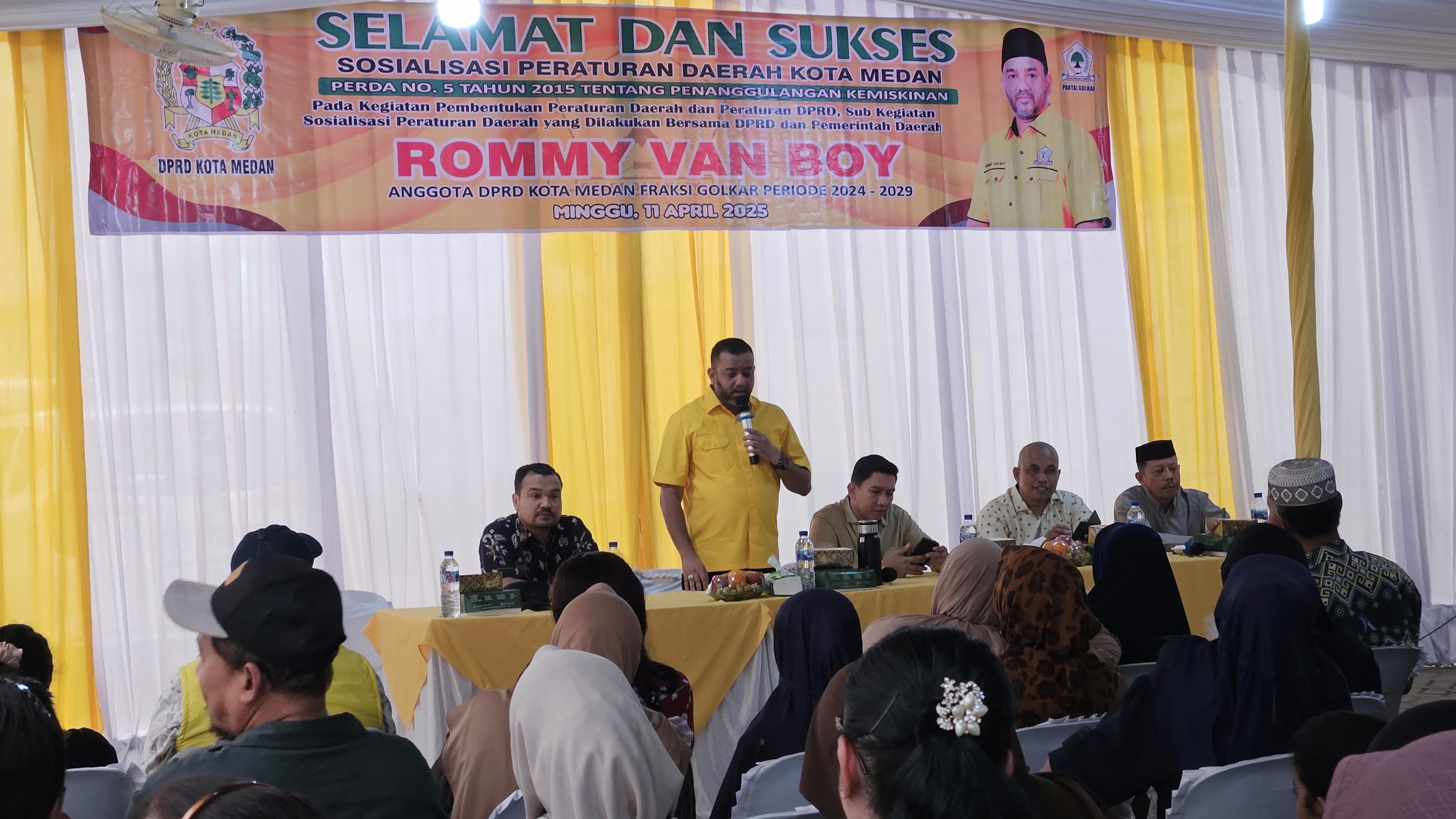 Rommy Van Boy Tidak Ingin Warganya Miskin, Gelar Sosper No 5 Tahun 2015 Tentang Penanggulangan Kemiskinan Di Medan Polonia