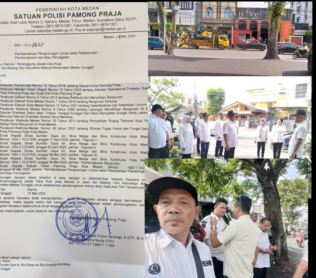 Satpol PP Kota Medan Kambing Hitamkan Kedatangan Gibran Untuk Tidak Melaksanakan Penegakan Perda Kepada Dara Kupi Yang Melanggar Aturan