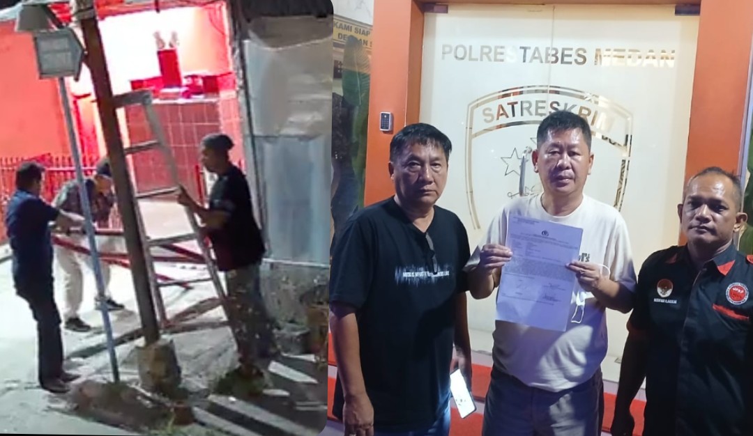 JPKP Sumut Dan GMPC Minta Kapolrestabes Medan Tangkap Pelaku Pengrusakan Plang Milik Ibu Djulidar Di Gang Petisah, Kelurahan Lalang