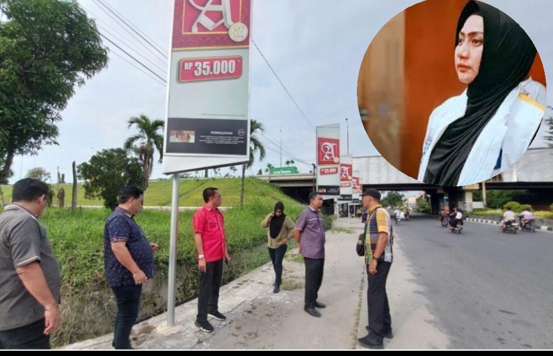 Komisi 4 DPRD Medan Sidak Reklame Mini Bilboard di Jl Letda Sujono, Lailatul Badri Desak Satpol PP Bongkar