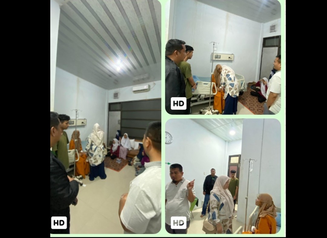 Ikatan Keluarga Raudhatul Hasanah Jenguk Syarifah Hanum Alumni Korban Kecelakaan Lalu Lintas Di Bireun 