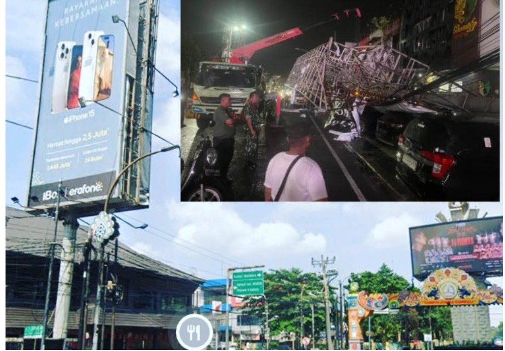 Papan Reklame Milik Sumo  Makan Korban, DPRD Medan Minta Pemerintah dan Polisi  Tindak Tegas Pengusaha 