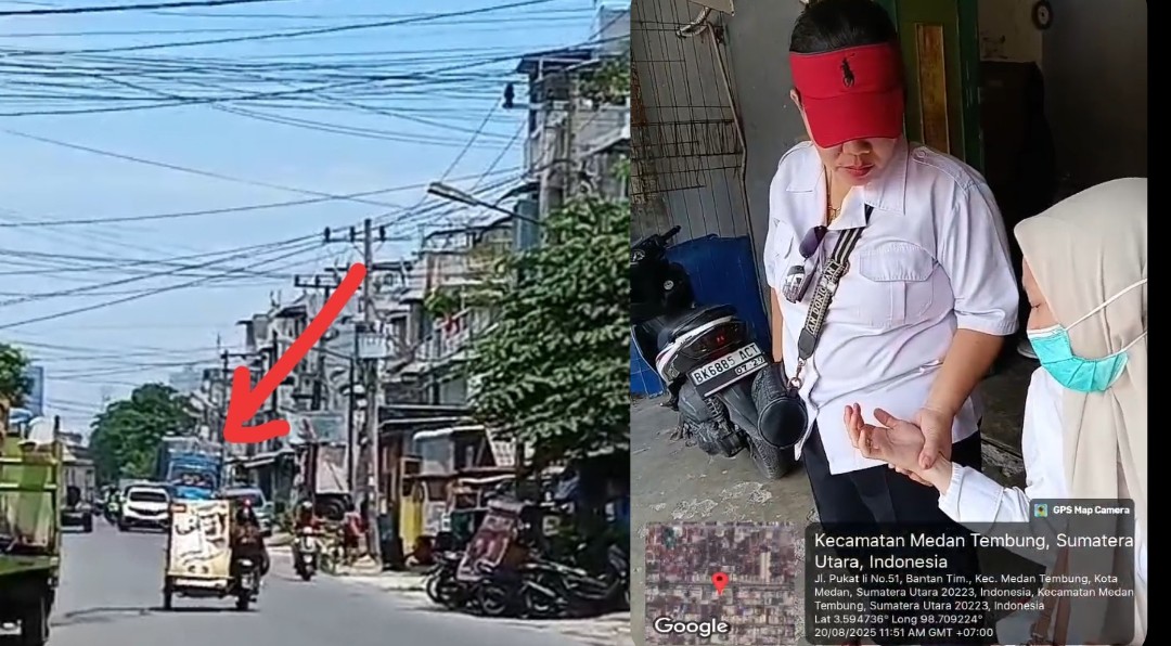 Hindari Kontainer di Jalan Pukat 2, Pengendara Sepeda Motor Terjatuh, Komisi 4 DPRD Medan Minta Pemko Medan Pasang Portal