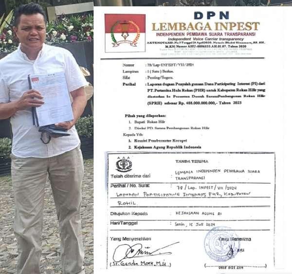 Ganda Mora: Kasus Dugaan Korupsi BUMD Rohil Seperti Hukum Tumpul ke Atas Runcing ke Bawah, Kejati Riau Tak Mampu Temukan Dirut Rahman Dan Kuasa Hukumnya