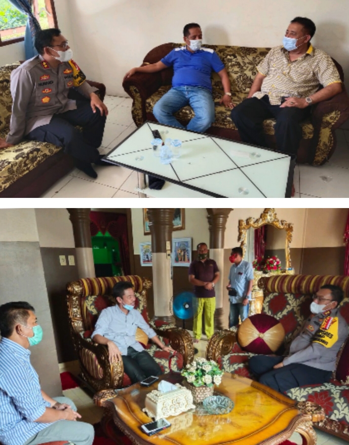 Pasca Pilkada! Kapolres Rohil Silaturahmi Kerumah Paslon