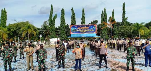 Polda Riau Gelar Apel Konsolidasi Pasca Diberlakukannya PSBB di 5 Wilayah