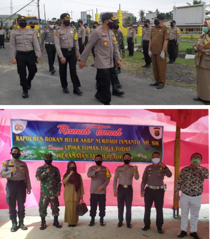 Kunjungan Kerja Di Polsek Tanah Putih! ini Kata Kapolres Rohil Tentang Penerapan New Normal Life Dan Pemberantasan Narkoba
