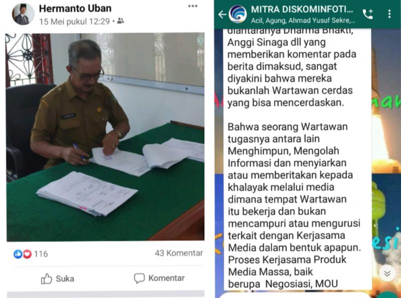 Ketua DPC PWRI Rohil Sesalkan Sikap Tidak Etis Plt Kadis Diskominfotiks Rohil