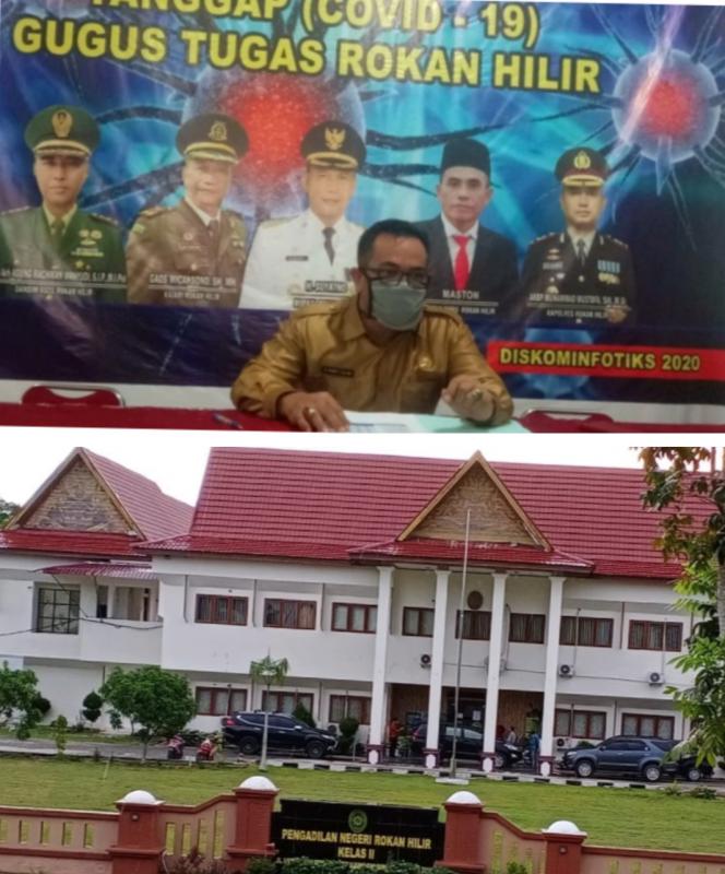 Sempat Diisukan Positif Covid-19! Security PN Rohil  Dinyatakan Negatip