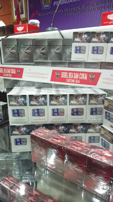 Bea Cukai Provinsi Riau Amankan Rokok Ilegal Seharga Rp. 3,9 Milyar