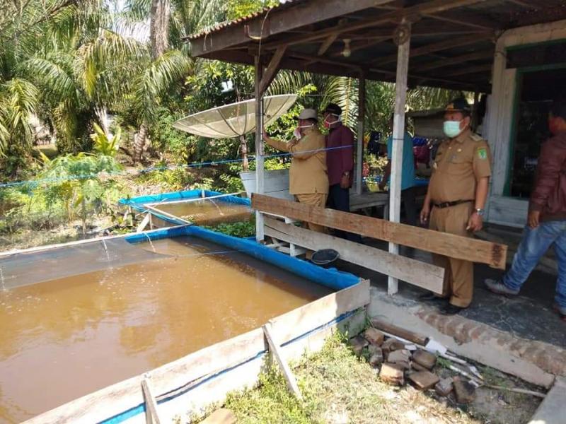 Wabup Rohil Kunjungi Kelompok Budidaya Ikan Suak Temenggung Disela -Sela Kesibukannya