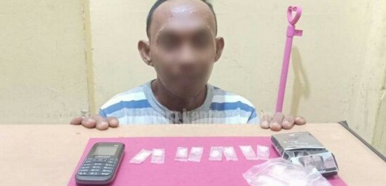 Satuan Reskrim Narkoba Pelalawan Bekuk Pria Diduga Sebagai Pengedar Narkotika