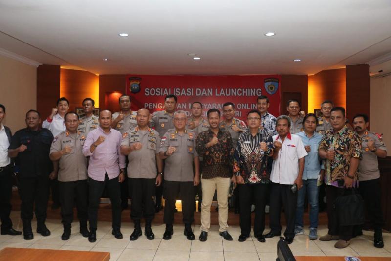 Polda Kepri Sosialisasi dan Lounching Website Terbaru Pengaduan Masyarakat Berbasis Online