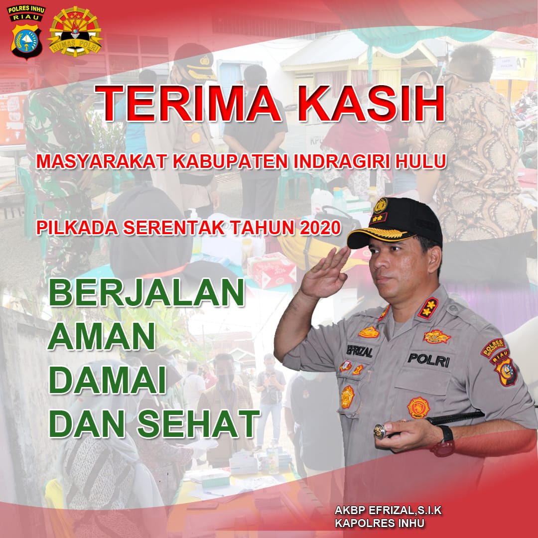 Pasca Pilkada, Kapolres Inhu Minta Masyarakat Jaga Kamtibmas