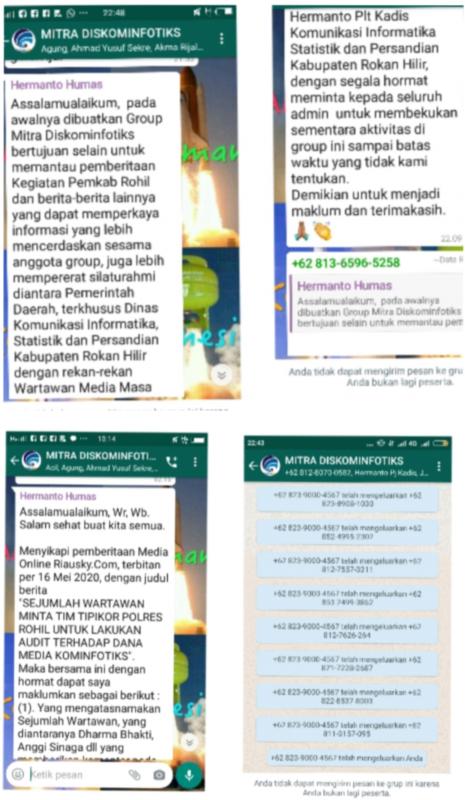 Viral.. Chatingan Plt Kadis Kominfotiks Rohil Menuai Kritikan Dari Beberapa Lembaga