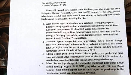 Akibat "Kipas-kipas" Oknum Kades Nagaberalih Dikatakan Pungli, Razali; Uang Sewa itu Masuk Kerekening Warga