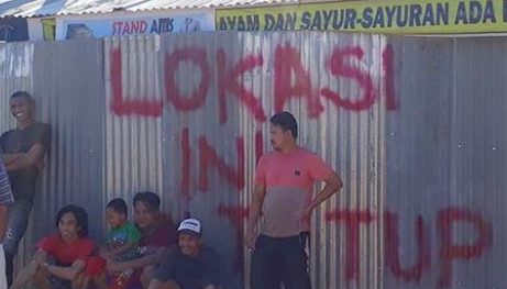 Pedagang Pasar Panjang, Kendari Tolak di Relokasi