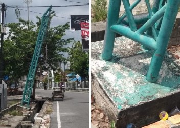 Pemkab Bengkalis Diminta Tumbang Tiang Reklame yang Meresahkan